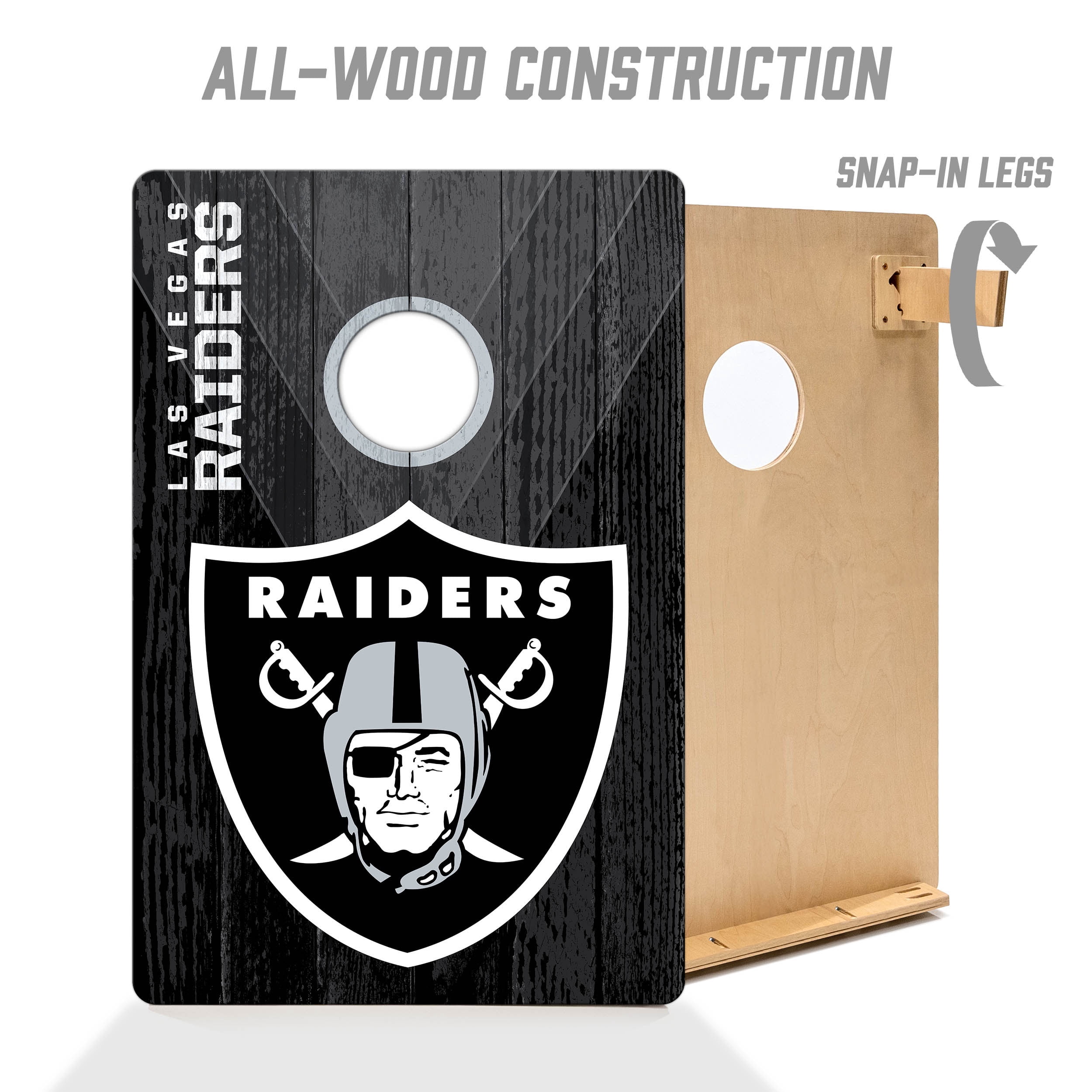 YouTheFan NFL Las Vegas Raiders 2' x 3' Cornhole Game