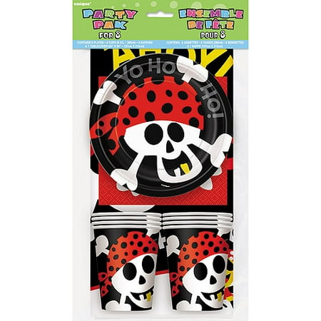 Pirate Party Tableware Kit for 8