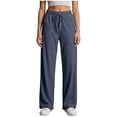 thumbnail image 5 of Horkkom Sweatpants Women Elastic Waist Drawstring Straight Leg Pants Casual Comfy Loose Sweat Pants with Pockets XXL, 5 of 7