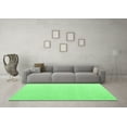 thumbnail image 3 of Ahgly Company Indoor Square Solid Emerald Green Modern Area Rugs, 5' Square, 3 of 4