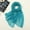 Blue, variant on Christmas Summer Short Sleeve Snow Scarfs for Women Yellow Casual Colorful Multicolor Solid Color Chiffon Thin Regular Silk Scarf Sunscreen