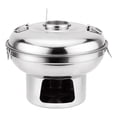 thumbnail image 3 of Olla caliente pequeña de acero inoxidable, utensilios de cocina portátiles, olla Shabu Shabu para el hogar, barbacoa, encimera, fiesta, restaurante 20cm, 3 of 9