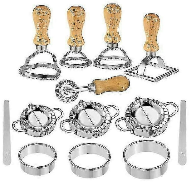 13 Pieces Ravioli Maker Dumpling Maker Ravioli Mold Stainless Steel Ravioli Cutter Cake Biscuit Cookie Mold Ravioli Maker, Ravioli Cutter Kitchen Acce