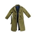 thumbnail image 1 of 1/12 escala mujeres hombres figura gabardina, traje de ropa de muñeca hecha a mano, ropa en miniatura para figuras de acción masculinas femeninas de 6 Verde Hugo gabardina, 1 of 10
