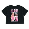 thumbnail image 4 of Barbie Cropped Boxy T-Shirt and Bike Shorts Outfit Set Toddler to Big Kid, 4 of 5