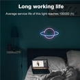 thumbnail image 2 of Matsuzay Luz de neón LED Hello Wall Art Sign Dormitorio Decoración Rainbow Lámpara de noche colgante Home Party Holiday Decor Regalo de Navidad Iluminación y accesorios Numero 3 Matsuzay HA027422-03, 2 of 6