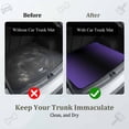 thumbnail image 2 of Universal Car Trunk Mat 29"x39", Purple Black Ombre Waterproof Cargo Liner, Non-Slip Durability Cargo Mat, Gradient Contemporary Abstract Art All Weather Rear Trunk Protector for Car SUV, 2 of 9