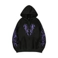 thumbnail image 3 of Halloween Mens Zip Up Hoodie Graphic Y2K Long Sleeve Hooded Sweatshirt Drawstring Thermal Jacket Black2 XXXL, 3 of 4