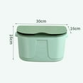 thumbnail image 3 of Kitchen Cabinet Door Hanging Trash Can with Handle Small Under Sink Garbage Can Wall Mounted Counter Waste Compost Bin, 3 of 12