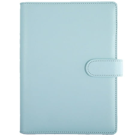 MOQIN Leather Notebook A5 Binder Journal Refillable 6 Ring Organizer Planner Leather Business Writing Notebook With Closure Storage Box for DIY