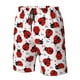 thumbnail image 4 of Balery Ladybug And Heart Traje de Baño Estilo Hawaiano para Hombre, Shorts de Secado Rápido con Bolsillos-Medium, 4 of 6