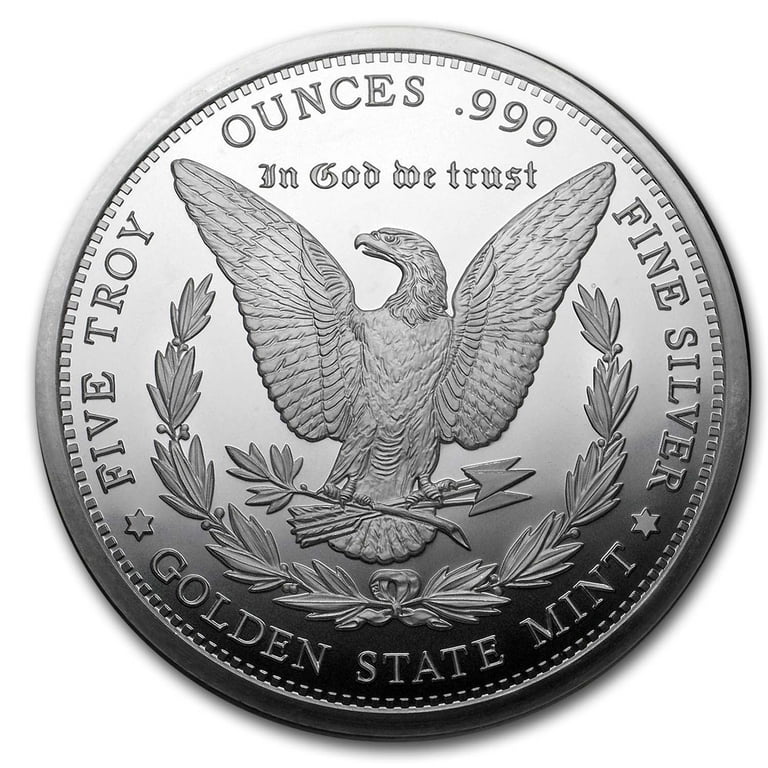 1x1 Ounce Fine. 999 Pure Silver Morgan Dollar Design 1 1x1 Ounce Fine. 999 Pure Silver Morgan Dollar Design 1