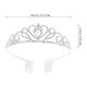 thumbnail image 4 of EeaseMX 4 diademas de diamantes de imitación con forma de corona para el cabello con peine de doble punta, tiara de boda, joyería para el cabello para novia, decoración para mujer., 4 of 8