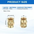 thumbnail image 2 of 46 Pcs Threaded Inserts, M4 Brass Heat Set Insert for 3D Printing, M4x5.5x7mm, 2 of 6