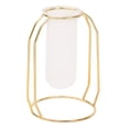 thumbnail image 4 of FUTUREORYY Golden Glass Vase With Metal Frame 1Set For Minimalist Home Decor, 4 of 8