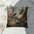 thumbnail image 2 of COMIO  Throw Pillow Covers Antique Chinoiserie Asian Scenic Throw Pillow Cushion Oriental Toile Chinoiserie Throw Pillow Covers Brown Bird and Flower Accent Pillow for Home, 2 of 5