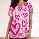 thumbnail image 1 of Fiudx Ofertas y Liquidaciones Blusa Informal de Manga Corta con Cuello En V y Bolsillos Estampados para Mujer a La Moda, 1 of 5