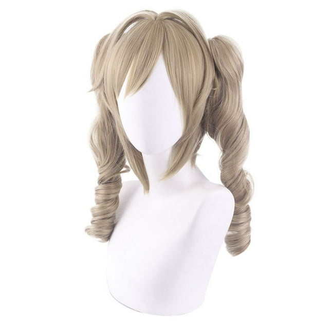 Peluca para cosplay Genshins Impacts Barbaras, pelo sintético, 35 cm