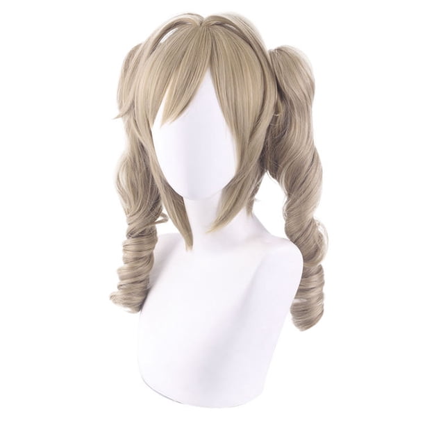 Peluca para cosplay Genshins Impacts Barbaras, pelo sintético, 35 cm