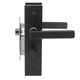 thumbnail image 2 of Manija de puerta negra para el hogar, juego de manijas para puerta del dormitorio con llave de bloqueo para dormitorio y baño, 2 of 5