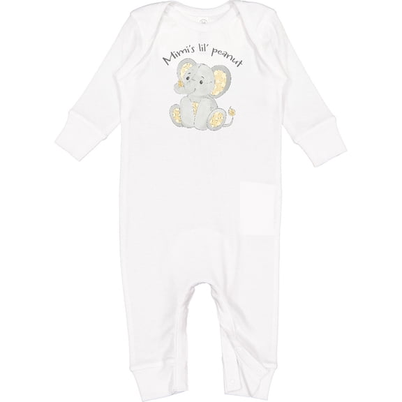 Inktastic Mimi's Lil' Peanut Baby Romper Coveralls