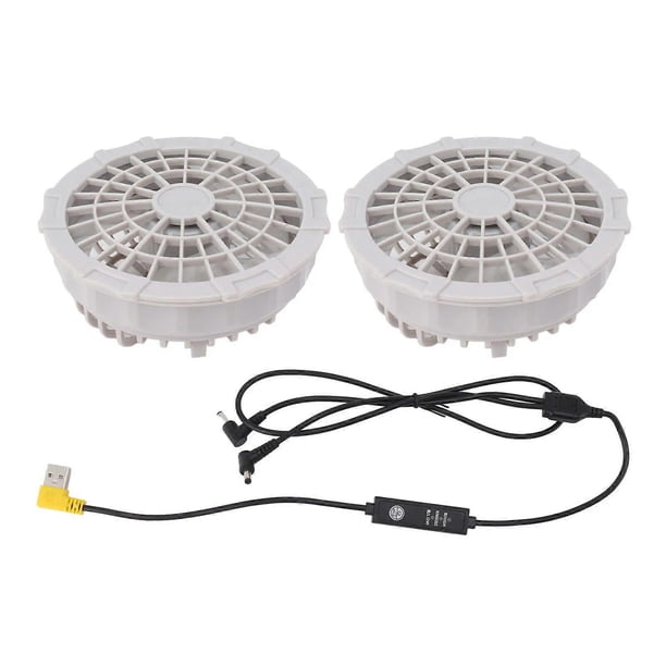 USB Cooling Vest Fan 5V Wearable Cooling Vest Fan USB Air Conditioned Clothes Fan Adjustable Dual Head Cooling Air Fan