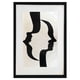thumbnail image 1 of Cuadro de decorativo pintado 100% a mano colección abstractos 4 vistas enmarcado con madera y vidrio, 1 of 1