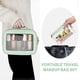 thumbnail image 3 of Makeup Bag 2Pcs Portable Clear Makeup Bag Travel Cosmetic Bag Waterproof PU Leather Makeup Bags Set For Women Girls (Green), 3 of 4