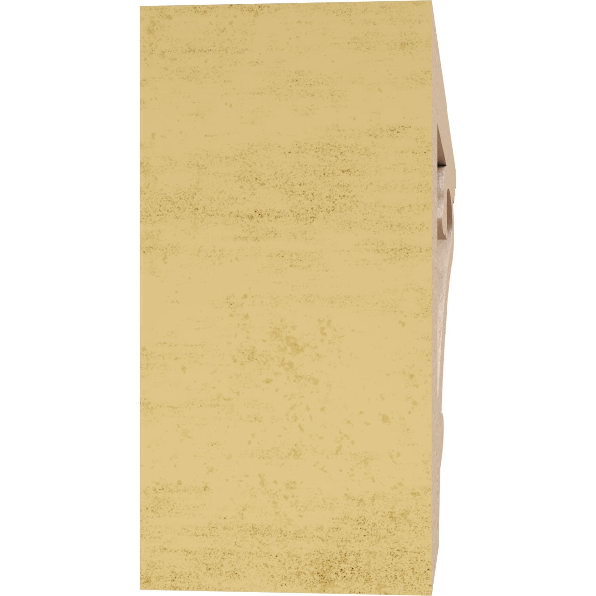 4"W x 24"D x 8"H Thin Mayflower Rough Cedar Woodgrain TimberThane Corbel, Primed Tan