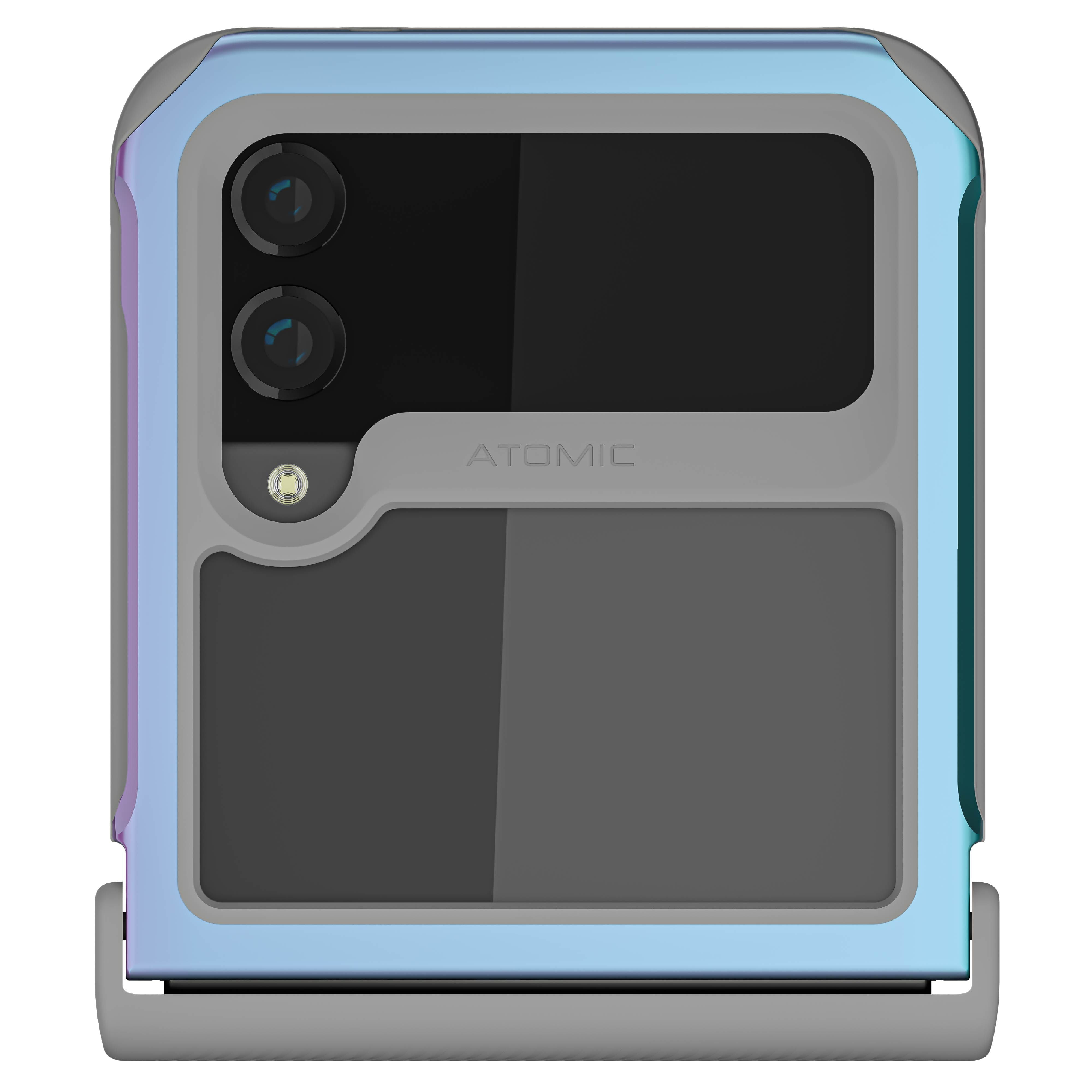 Ghostek Galaxy Flip 5 Protective Clear Aluminum Cases — Atomic Slim Galaxy Z Flip 5 / Prismatic