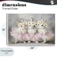 thumbnail image 4 of Stupell Industries Dancing Bunnies in Tutus White Framed Giclee Art, design by Tina LeCour, 4 of 9