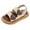 White, variant on Gubotare Toddler Girl Beach Sandals Toddler Girls Summer Side Zipper Open Toe Strappy Casual Sandals (Toddler/Little Kid) Size 10.5 (Coffee,Little Kids 10.5)
