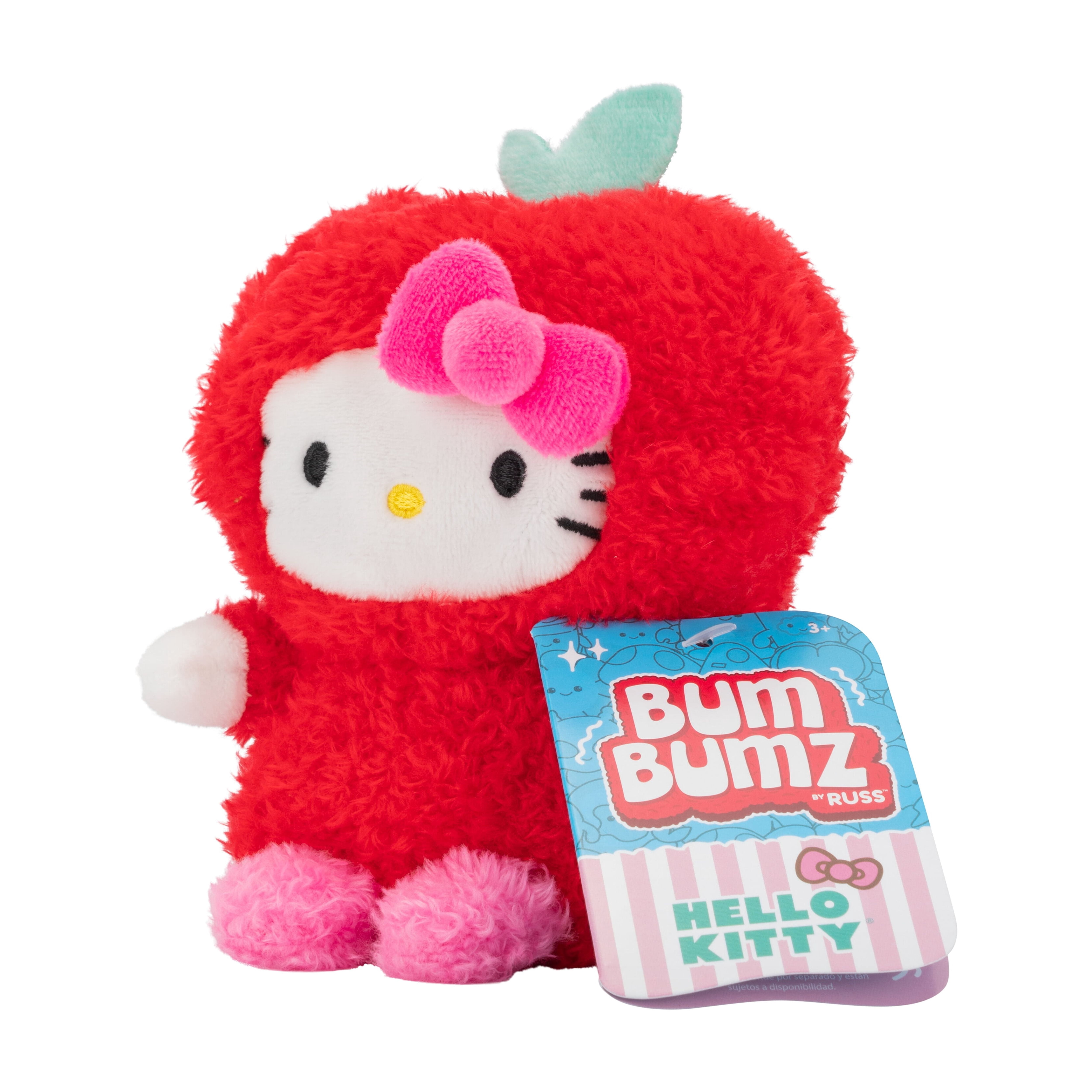 BumBumz 4.5" Hello Kitty FruitBumz Plush – Sanrio Hello Kitty Apple Plush Collectible