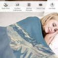 thumbnail image 3 of Orinice Bald Eagle Mountain Wildlife Soft Fleece Blanket for All Seasons, Lightweight Throw Blanket for Living Rooms Sofa Decor, Cow Gifts, Multiple Sizes Available 60x80in, 3 of 6