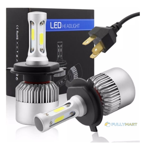 1Pcs LED H1 H3 H7 H4 H13 H11 9004 880 9007 Coche S2 Faros Delanteros 72W 8000LM 6500K Para Rango De Funcionamiento De 9V A 36V 200M
