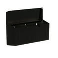Gibraltar Townhouse Small, Galvanized Steel, Wall Mount Mailbox, Black