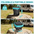 thumbnail image 2 of Portable Cordless Washer with 4.5Gal Tank, 10FT Hose, 50000mAh Battery, Foldable Design with Wheels for Car, Camping, Garden, 2 of 5