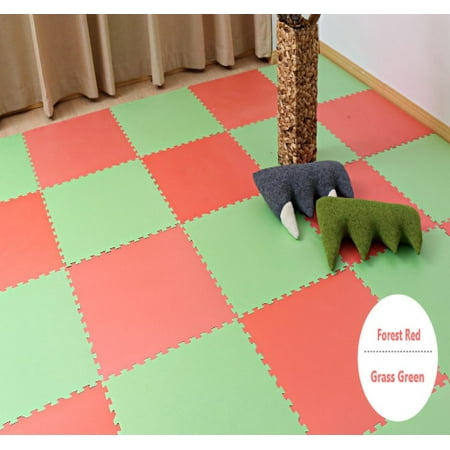 Color Combinatin Foam Mat Floor Tiles 12 Tiles 48 Sq Ft