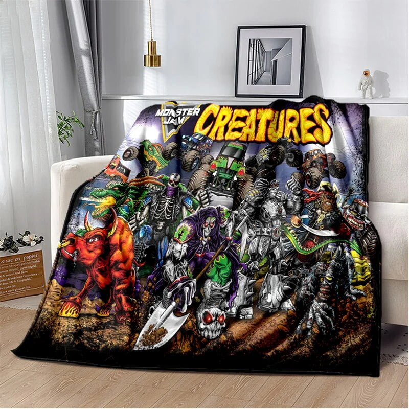 Monster jam blanket walmart sale