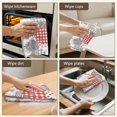 thumbnail image 5 of 2 Pcs Pioneer Flower Floral Print Pattern Kitchen Towels, Funny Microfiber Dish Towel Set, 18" X 26" Tea Towels, 5 of 6
