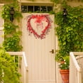 thumbnail image 5 of Valentine's Day Wreath Decoration Wood Hearts, 12.59 Inch Valentines Door Wreath for Front Door Decor Outdoor Indoor Home Wedding Anniversary, 5 of 7