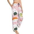 thumbnail image 2 of Sigee Cute Sushi Print Women's Soft Pajama Pants - Breathable and Comfortable Lounge Sleep Bottoms with Elastic Waistband and Pockets-Large, 2 of 9