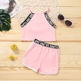 thumbnail image 7 of FYDUU Toddler Girl Summer Clothes Sleeveless Athletic Tank Tops And Shorts Set Casual Playwear Two Piece Outfit Comfy Sports Suit 4-5 Years, 7 of 7