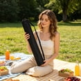 thumbnail image 3 of Golf Beer Cooler Sleeve, Insulated Can Holder for Golf Bag, Portable 7 Can Cooler Sling for Travel Camping Tailgating Outdoor Sports, Black, 3 of 6