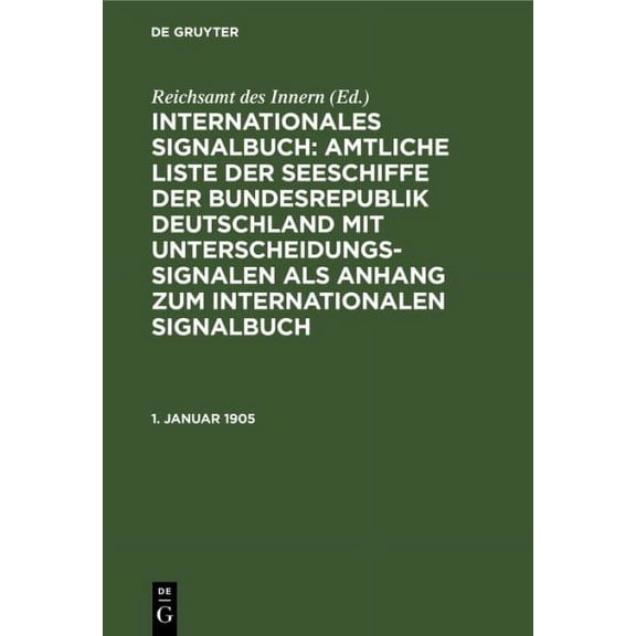 1. Januar 1905 (Hardcover)