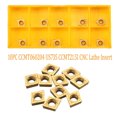 thumbnail image 2 of Riwesomey 10 Uds oro CCMT060204 US735 CCMT21.51 insertos CNC herramienta de corte de torneado insertos de repuesto para procesamiento de acero Artesanía, 2 of 6