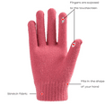 thumbnail image 2 of Yoyauz Winter Knitted Gloves, Men's And Women's Touch Screen Cold Weather Gloves, Full Finger Warm Non-Slip Gloves For Hiking, 2 of 5