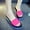 Hot Pink, variant on Womens Wedge Platform Slides Rainbow Color Open Toe Casual Summer Shoes Green 38