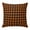 Pumpkin, Amber, Copper, Black, variant on Throw Pillow Covers 16x16 Inch, Green Black Buffalo Plaid Decorative Pillow Cases for Couch Sofa Bed, Geometric Classic Checkered Cotton Linen Square Home Decor Pillowcases with Hidden Zipper