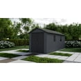 thumbnail image 2 of Keter Newton Plus 7.5x17 ft. Durable Resin Outdoor Storage Shed With Heavy Duty Floor and Locking Door, Grey, 2 of 4